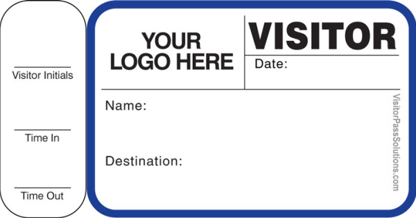 764S - Field Trip Label Badges Book with Side Sign-Out Stub (150 Badges)